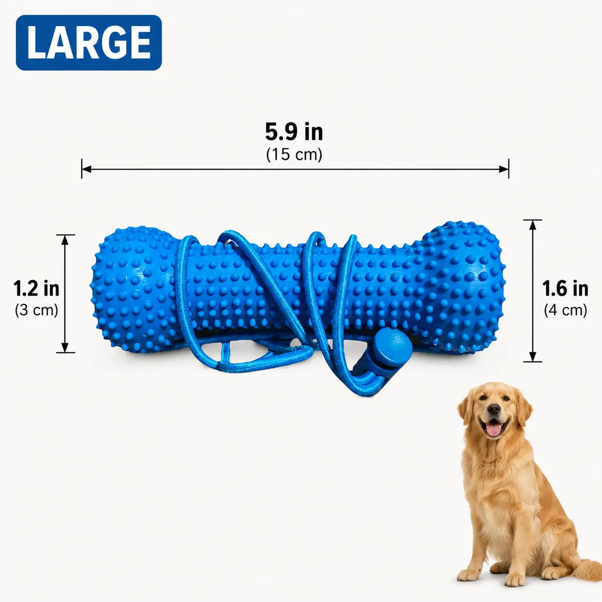 Adjustable Neck Strap Dog Tooth Cleaning Chew Stick, Tooth Cleaning Bite Stick, Made of Bite-Resistant Rubber, Specially Designed Oral Care Tools for Small, Medium and Large Dogs, Dog Mouth Opener for Cleaning Teeth, Pet Oral Care Tooth Chew Toy