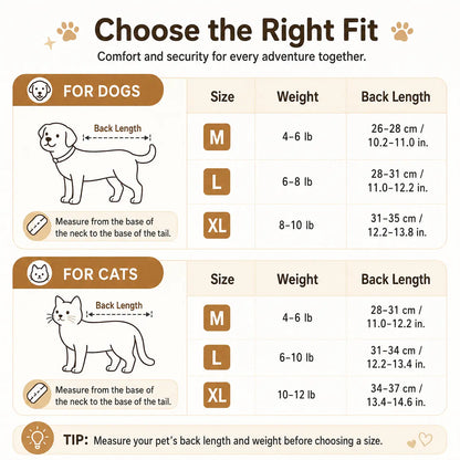 Plain Double-Strap Mesh Fabric Pet Carrier Backpack - Lightweight, Breathable, Durable Portable Chest Travel Pack for Dogs, Cats Outdoor Travel, Camping
