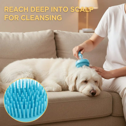 2026 Universal 2-In-1 Pet Bath & Grooming Brush with Soap Dispenser - Ergonomic, Deshedding Tool for Dogs & Cats, Enhances Blood Circulation, Saves on Dry Shampoo