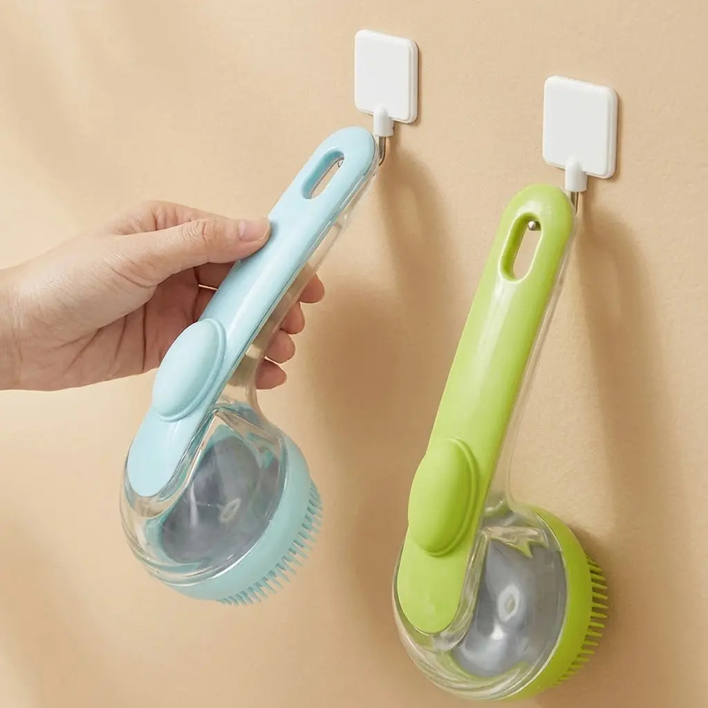 2026 Universal 2-In-1 Pet Bath & Grooming Brush with Soap Dispenser - Ergonomic, Deshedding Tool for Dogs & Cats, Enhances Blood Circulation, Saves on Dry Shampoo