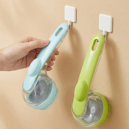 2026 Universal 2-In-1 Pet Bath & Grooming Brush with Soap Dispenser - Ergonomic, Deshedding Tool for Dogs & Cats, Enhances Blood Circulation, Saves on Dry Shampoo
