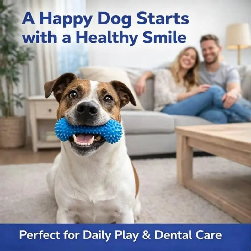 Adjustable Neck Strap Dog Tooth Cleaning Chew Stick, Tooth Cleaning Bite Stick, Made of Bite-Resistant Rubber, Specially Designed Oral Care Tools for Small, Medium and Large Dogs, Dog Mouth Opener for Cleaning Teeth, Pet Oral Care Tooth Chew Toy