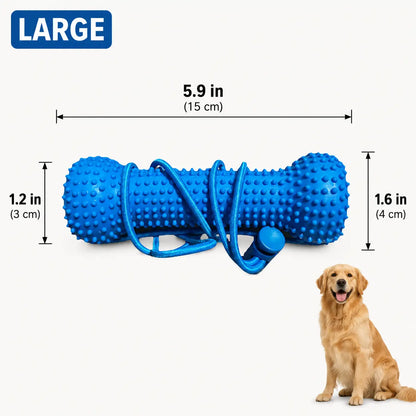Adjustable Neck Strap Dog Tooth Cleaning Chew Stick, Tooth Cleaning Bite Stick, Made of Bite-Resistant Rubber, Specially Designed Oral Care Tools for Small, Medium and Large Dogs, Dog Mouth Opener for Cleaning Teeth, Pet Oral Care Tooth Chew Toy